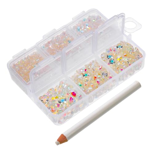DRESSOOS 1 Box Harz Flachbodenbohrer, Nagel Charm Strasssteine Zum Basteln, Nagel Requisiten, Nagel Strasssteine, Harz Strasssteine, Maniküre, Maniküre Zubehör, DIY Zubehör Für Nägel DRESSOOS 1 Box Harz Flachbodenbohrer, Nagel Charm Strasssteine Zum Basteln, Nagel Requisiten, Nagel Strasssteine, Harz Strasssteine, Maniküre, Maniküre Zubehör, DIY Zubehör Für Nägel von DRESSOOS