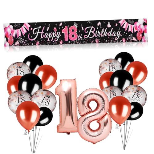 DRESSOOS Dekorationsset Zum 18. Geburtstag 1 Packung Elegante Wechselbare Zahlen Einfach Zusammenzubauen DRESSOOS Dekorationsset Zum 18. Geburtstag 1 Packung Elegante Wechselbare Zahlen Einfach Zusammenzubauen von DRESSOOS