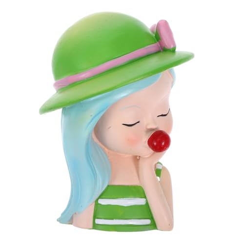 DRESSOOS 1 Stück Vivid Bubble Girl Cake Decoration Einzigartige Geburtstagskuchen Ornamente für Partys Kreative und Lebendige Resin Figuren für Kindergeburtstagsfeiern von DRESSOOS