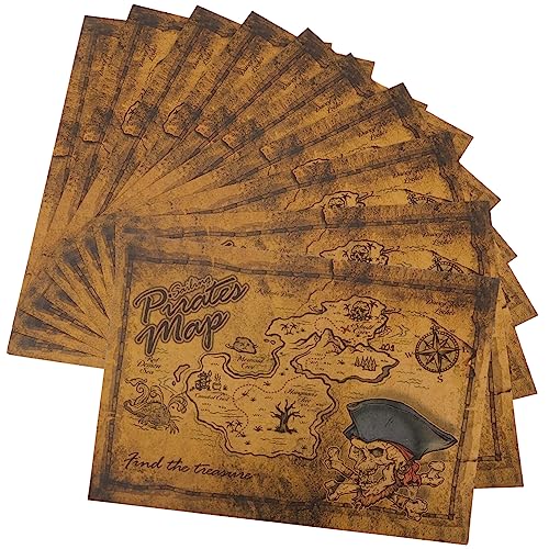 DRESSOOS 10 Stück Schatzkarten, Schatzsuche Spielkarten, Halloween Partyzubehör, Partyspiel Zubehör, Schatzsuche Spiel Requisiten, Piraten Partygeschenke, Partyspiel Requisiten, DRESSOOS 10 Stück Schatzkarten, Schatzsuche Spielkarten, Halloween Partyzubehör, Partyspiel Zubehör, Schatzsuche Spiel Requisiten, Piraten Partygeschenke, Partyspiel Requisiten, von DRESSOOS
