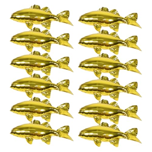DRESSOOS 12 Stück Teiliges Große Goldfisch Folienballons Lebendige Unterwasser Langlebige Aluminiumfolie Schnelle Befüllung Strand und Meerestier Partydekoration für Kindergeburtstag DRESSOOS 12 Stück Teiliges Große Goldfisch Folienballons Lebendige Unterwasser Langlebige Aluminiumfolie Schnelle Befüllung Strand und Meerestier Partydekoration für Kindergeburtstag von DRESSOOS