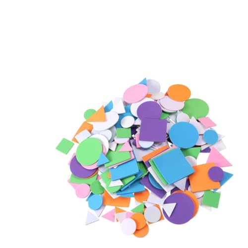 DRESSOOS 1250stücke Eva Geometrische Form Aufkleber in Selbstklebende Sticker Für Junge Mädchen Bastelmaterialien Zufällige Und Farben Für Schulprojekte Und Lernaktivitäten von DRESSOOS