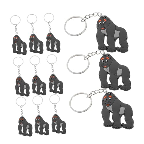 DRESSOOS 12Stücke Cartoon Gorilla Schlüsselanhänger Niedliche Tier Dekoration für Schlüssel Taschen und Rucksäcke Partygeschenk oder Glücksbringer für Erwachsene DRESSOOS 12Stücke Cartoon Gorilla Schlüsselanhänger Niedliche Tier Dekoration für Schlüssel Taschen und Rucksäcke Partygeschenk oder Glücksbringer für Erwachsene von DRESSOOS