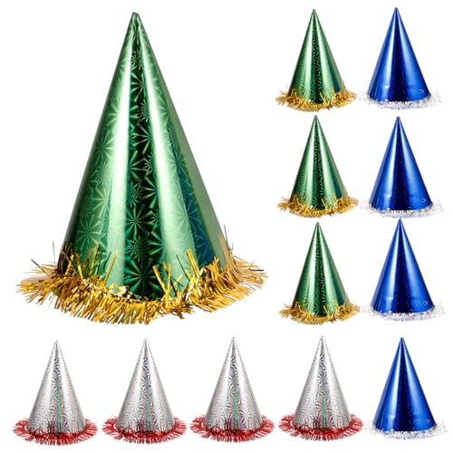 DRESSOOS 12st Spitze Wandleuchte Taschen-brillenetui Zylindrischer Lampenschirm Grad Cap Keychain Geldbörse Schlüsselanhänger Heller Lampenschirm Anhänger Schlüsselanhänger -partyhüte von DRESSOOS