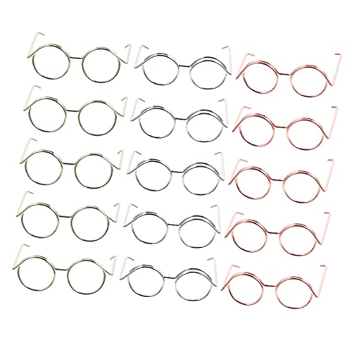 DRESSOOS 15 Stück Brillen, Spielzeugzubehör, Mini Brillen, Puppenbrillenrahmen, Puppenbrillenrahmen, Puppen Anziehbrillen, Kleine Brillen, Miniatur Dinge, Puppen Anziehbrillenrahmen DRESSOOS 15 Stück Brillen, Spielzeugzubehör, Mini Brillen, Puppenbrillenrahmen, Puppenbrillenrahmen, Puppen Anziehbrillen, Kleine Brillen, Miniatur Dinge, Puppen Anziehbrillenrahmen von DRESSOOS