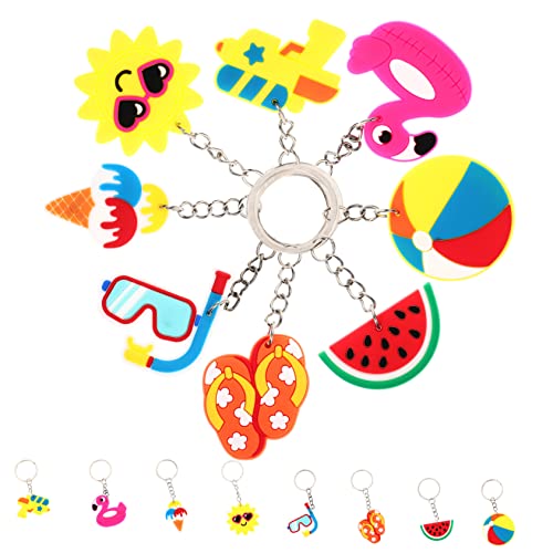 DRESSOOS 16pc Hawaiian Schlüsselanhänger Party Favor Dekorationen Schlüsselanhänger Charms Für Luau Parteien von DRESSOOS