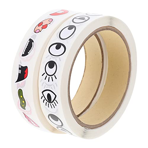 DRESSOOS 2 Rollen Augen Mund Aufkleber Kreative Selbstklebende Sticker für Bastelarbeiten Scrapbooking und DIY Projekte für Festliche Aktivitäten DRESSOOS 2 Rollen Augen Mund Aufkleber Kreative Selbstklebende Sticker für Bastelarbeiten Scrapbooking und DIY Projekte für Festliche Aktivitäten von DRESSOOS