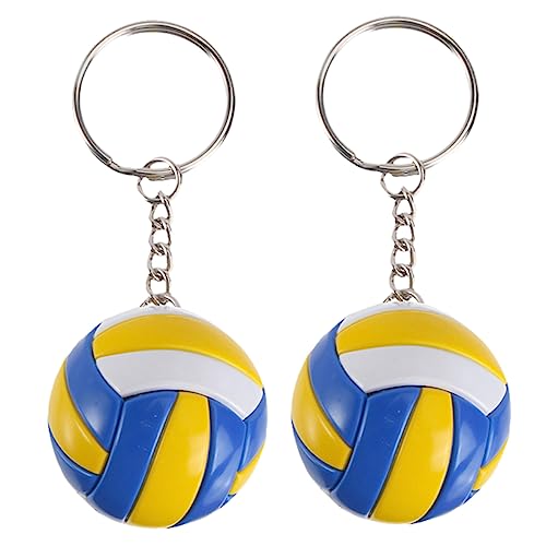 DRESSOOS 2 Stück Volleyball Schlüsselanhänger, Tragbarer Schlüsselanhänger, Dekorativer Taschenanhänger, Großer Schlüsselanhänger, Kindertaschenanhänger, Multifunktionaler DRESSOOS 2 Stück Volleyball Schlüsselanhänger, Tragbarer Schlüsselanhänger, Dekorativer Taschenanhänger, Großer Schlüsselanhänger, Kindertaschenanhänger, Multifunktionaler von DRESSOOS