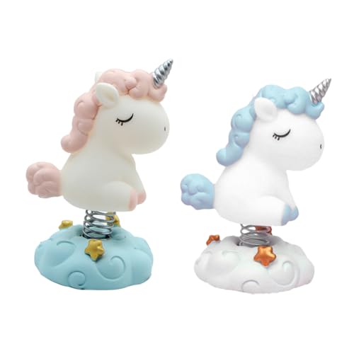 DRESSOOS 2 Stücke Entzückende Kuchen Verzierungen Einhorn Ornamente Kreatives (sortierte Farbe) von DRESSOOS