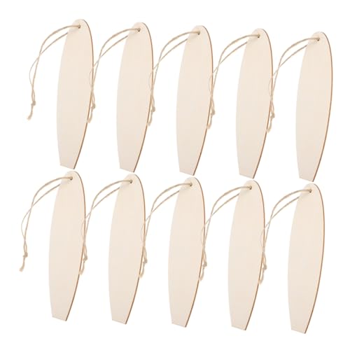 DRESSOOS 20 Stück Handgefertigte Holz Surfbrett Deko Unvollendete Küstenschilder DIY Strand Ornamenten für Vielseitige Dekorationen im Küstenstil von DRESSOOS