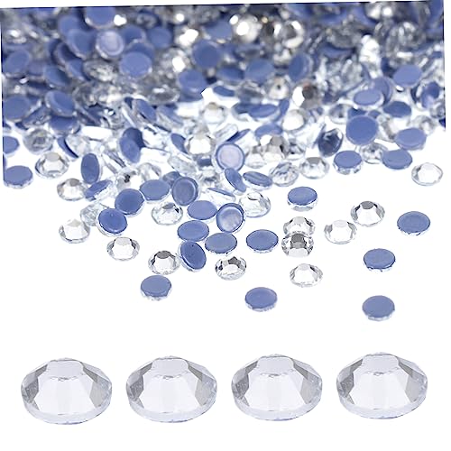 DRESSOOS 2880 Stück Schmelzkleber Bohrer, Bastel Edelsteine, Flache Rückseite, Glassteine ​​Zum Basteln, Strasssteine ​​Zum Basteln, Kristall Strasssteine, Flache Rückseite, Glas von DRESSOOS