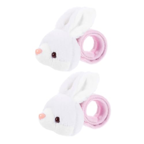 DRESSOOS 2St Kaninchenarmband armbänder für kinder weihnachtsgeschenke Kaninchen-Kuscheltiere Tier-Slap-Armbänder Dekorationen Geschenke für Paare Partyspielzeug Party-Slap-Armbänder Hase von DRESSOOS