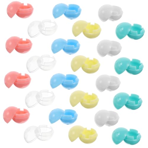 DRESSOOS 30 Stück Befüllbare Plastikkugeln, Leere Automatenkapseln, Plastikkapseln, Kaugummiautomatenkapseln, Kaugummiautomatenspielzeug, Runde Automatenkapseln, Preiskapseln DRESSOOS 30 Stück Befüllbare Plastikkugeln, Leere Automatenkapseln, Plastikkapseln, Kaugummiautomatenkapseln, Kaugummiautomatenspielzeug, Runde Automatenkapseln, Preiskapseln von DRESSOOS