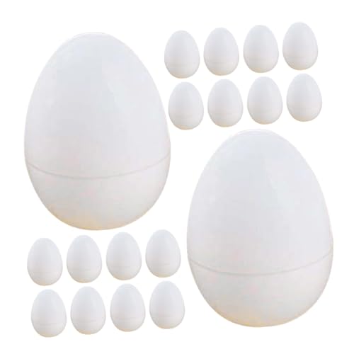 DRESSOOS 30St Ostereier Osterfüller bemalbare Eier Modelle deko leere eier selber machen simulierter Eierschmuck Schreibtisch nachgeahmte Eier Plastikeier gefälschte Eier Kind schmücken von DRESSOOS