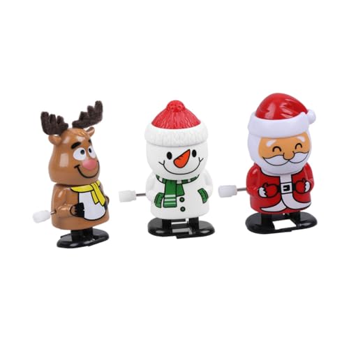 DRESSOOS 3St weihnachtsaufziehspielzeug weihnachtliche Desktop-Ornamente Kinder Wickeln Spielzeug auf Party mitgebsel Kinder kinderparty mitgebsel Haarstäbchen haarreifen Aufziehpuppen Elch von DRESSOOS