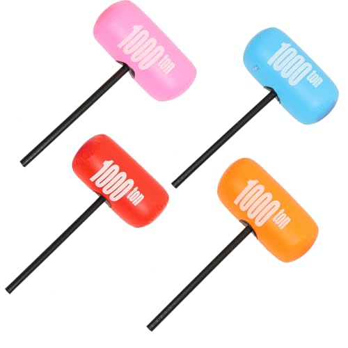 DRESSOOS 4 Stück Aufblasbarer Hammer, Aufblasbare Spielzeuge, Kinderpartygeschenke, Großer Hammer Mit Hartem Griff, Spielzeughammer, Kinderspielzeug, Poolparty Hammer, Plastikhammer, von DRESSOOS