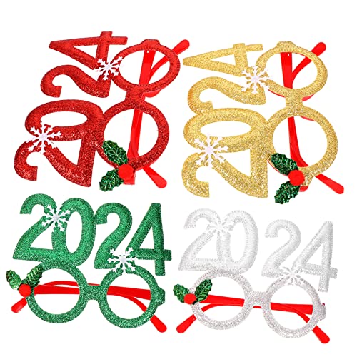 DRESSOOS 4 Stück Weihnachtsrahmen Für Weihnachtsfeiern Brillen Neuheit Weihnachtsdekoration Stil Zufällige Farbe DRESSOOS 4 Stück Weihnachtsrahmen Für Weihnachtsfeiern Brillen Neuheit Weihnachtsdekoration Stil Zufällige Farbe von DRESSOOS