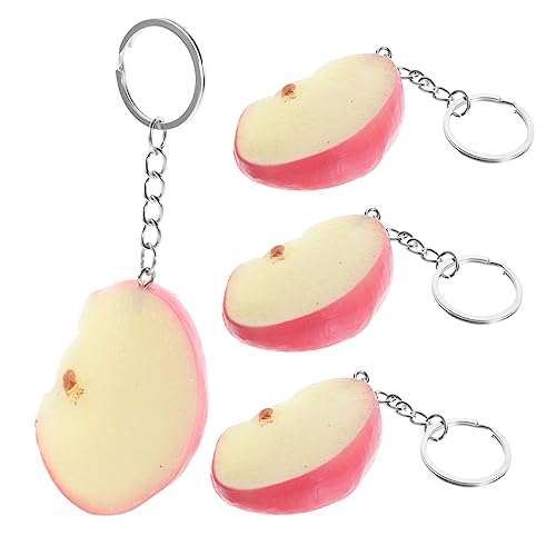 DRESSOOS 4 Stück Schlüsselanhänger Mit Apfelchip , Dekoration Mit Obst Design , Schlüsselanhänger , Hängeornament , Schultasche , Schlüsselanhänger , Dekoration , Neuartiger Schlüsselanhänger , DRESSOOS 4 Stück Schlüsselanhänger Mit Apfelchip , Dekoration Mit Obst Design , Schlüsselanhänger , Hängeornament , Schultasche , Schlüsselanhänger , Dekoration , Neuartiger Schlüsselanhänger , von DRESSOOS