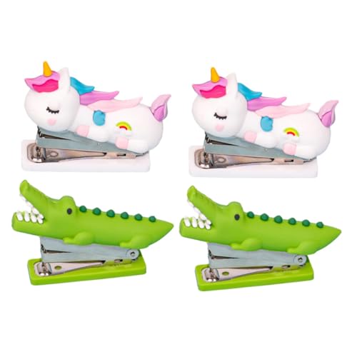 DRESSOOS Niedlicher Mini-hefter Im Cartoon-Stil Lustiger Tier-hefter Für Den Schreibtisch Charmantes Design Für Jungen Und Mädchen Im Büro von DRESSOOS