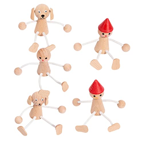 DRESSOOS 5 Stück Teiliges Holzpuppen Holzfiguren für DIY Projekte Puppen Dekoration und Fördert Hand Augen Koordination Form Erkennung für Unterricht und Fotografie DRESSOOS 5 Stück Teiliges Holzpuppen Holzfiguren für DIY Projekte Puppen Dekoration und Fördert Hand Augen Koordination Form Erkennung für Unterricht und Fotografie von DRESSOOS