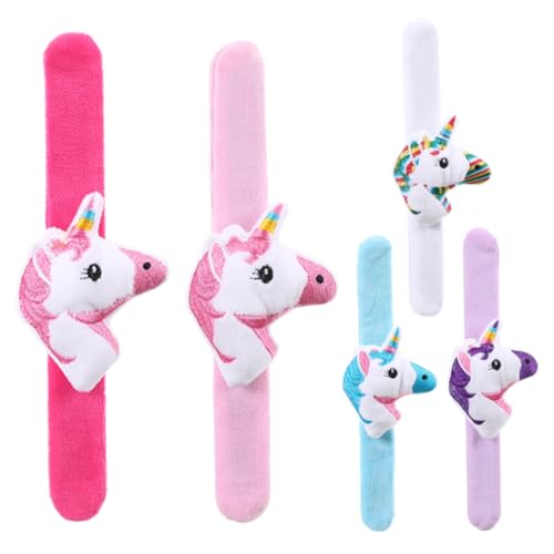 DRESSOOS 5 Stück Tier Schlagarmband, Plüsch Schlagarmband, Party Armband Für Dekoration, Schlagarmband Für Handgelenk, Schlagbänder, Gefülltes Schlagarmband, Tier Schlagarmbänder von DRESSOOS