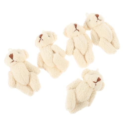 DRESSOOS 5St kleine Bärenpuppe Mini-Mütze und Kleid Plüschtiere Bär Schlüsselanhänger tragen Little Bear Plush Toy Süßes Bärenhandwerk Bastelprojekte für Erwachsene PP Baumwolle DRESSOOS 5St kleine Bärenpuppe Mini-Mütze und Kleid Plüschtiere Bär Schlüsselanhänger tragen Little Bear Plush Toy Süßes Bärenhandwerk Bastelprojekte für Erwachsene PP Baumwolle von DRESSOOS