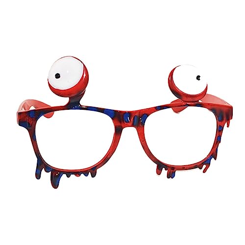 DRESSOOS 6 Stk lustige Halloween-Spiegelbrille augenmaske halloween lustige schnapsgläser 3D-Neuheit Halloween-Cosplay-Requisiten Holloween Neuheitsbrille Spielzeugbrille für Halloween von DRESSOOS