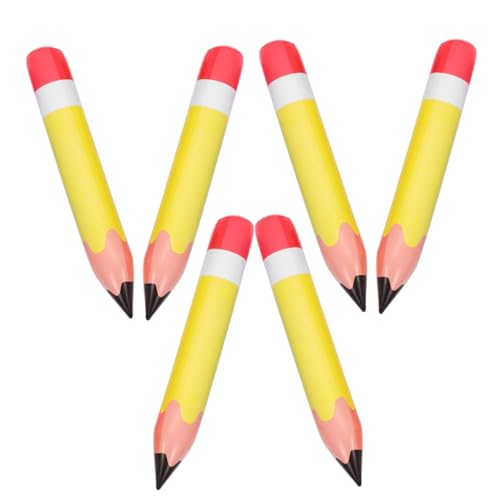 DRESSOOS 6 Stück Teiliges Aufblasbare PVC Bleistift Dekoration Widerstandsfähige Schulanfangs Deko Leicht Transportierbare Realistisch Bunte Klassenzimmer Requisite DRESSOOS 6 Stück Teiliges Aufblasbare PVC Bleistift Dekoration Widerstandsfähige Schulanfangs Deko Leicht Transportierbare Realistisch Bunte Klassenzimmer Requisite von DRESSOOS