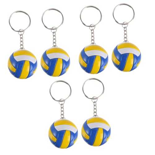 DRESSOOS 6 Stück Volleyball Schlüsselanhänger , Exquisiter Schlüsselbund , Kompakter Schlüsselbund , Kinder Schlüsselbund , Multifunktionaler Taschenanhänger , Schlüsselbund , Dekoration , DRESSOOS 6 Stück Volleyball Schlüsselanhänger , Exquisiter Schlüsselbund , Kompakter Schlüsselbund , Kinder Schlüsselbund , Multifunktionaler Taschenanhänger , Schlüsselbund , Dekoration , von DRESSOOS