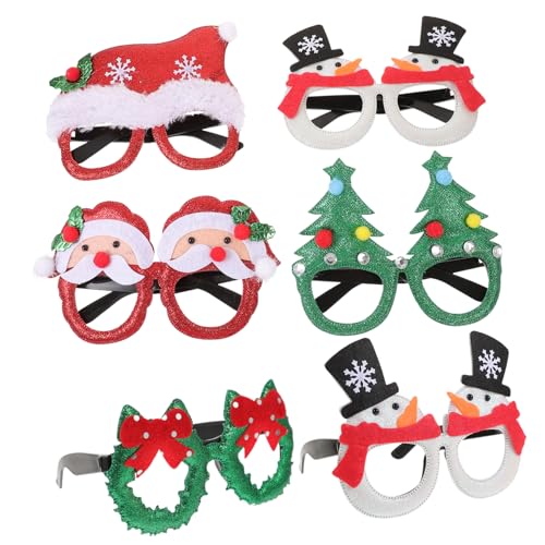 DRESSOOS 6 Stück Weihnachtsfeier Brillen, Weihnachtsfoto Requisiten, Weihnachtsfeier, Weihnachtsfeier Foto Requisiten, Weihnachtsbrillen Requisiten, Weihnachtsbrillen Cartoon DRESSOOS 6 Stück Weihnachtsfeier Brillen, Weihnachtsfoto Requisiten, Weihnachtsfeier, Weihnachtsfeier Foto Requisiten, Weihnachtsbrillen Requisiten, Weihnachtsbrillen Cartoon von DRESSOOS