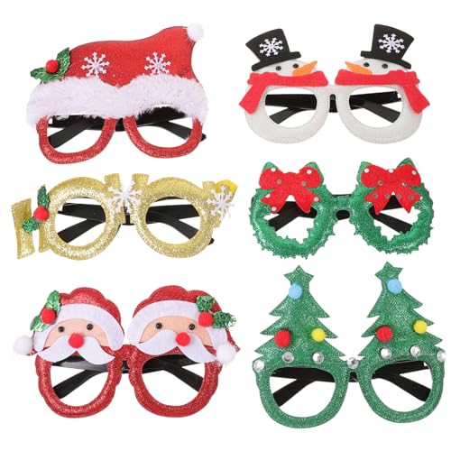 DRESSOOS Weihnachtsbrille Brille Party 6 Stück Weihnachtsfeier Brillen Lustige Brillenrahmen Für Weihnachten Kreative Partybrillen Für Und Kinder Perfekte Für Weihnachtsferien Und DRESSOOS Weihnachtsbrille Brille Party 6 Stück Weihnachtsfeier Brillen Lustige Brillenrahmen Für Weihnachten Kreative Partybrillen Für Und Kinder Perfekte Für Weihnachtsferien Und von DRESSOOS