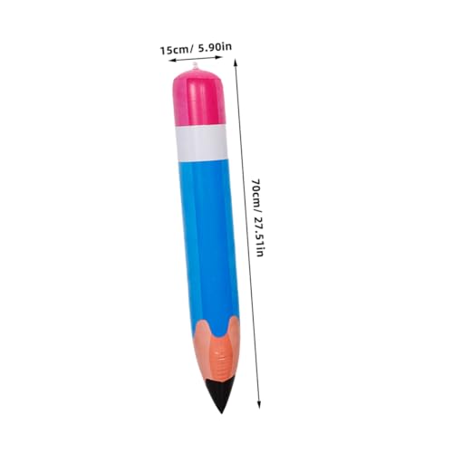 DRESSOOS 7 Stück Aufblasbarer Bleistift Kindergarten Ballons Aufblasbare Bleistifte Festival Bleistifte Aufblasbare Party-requisiten Bleistiftdekore Aufblasbarer Schulbedarf Pvc von DRESSOOS
