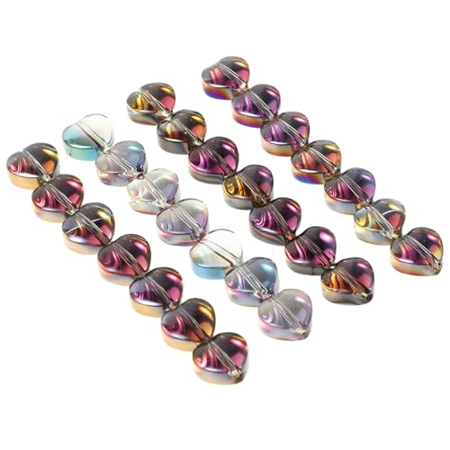 DRESSOOS 80 Stück Farbverlaufskristallperlen, Valentinstags Holzperlen, Glasperlen Zur Schmuckherstellung, 8 Mm Glasperlen Zum Basteln, 8 Mm Perlen Zur Schmuckherstellung, Herzförmige DIY DRESSOOS 80 Stück Farbverlaufskristallperlen, Valentinstags Holzperlen, Glasperlen Zur Schmuckherstellung, 8 Mm Glasperlen Zum Basteln, 8 Mm Perlen Zur Schmuckherstellung, Herzförmige DIY von DRESSOOS