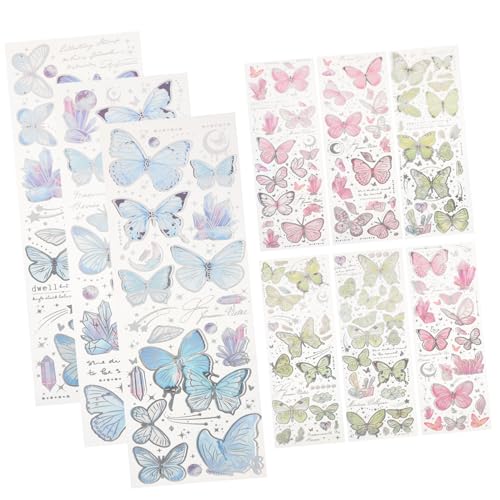 DRESSOOS 9 Blätter Scrapbooking Sticker Scrapbook Stickers Weihnachten wichtelgeschenk mannergeschenk Weihnachten DIY Dekoration ästhetische Aufkleber Scrapbooking-Zubehör das Haustier DRESSOOS 9 Blätter Scrapbooking Sticker Scrapbook Stickers Weihnachten wichtelgeschenk mannergeschenk Weihnachten DIY Dekoration ästhetische Aufkleber Scrapbooking-Zubehör das Haustier von DRESSOOS