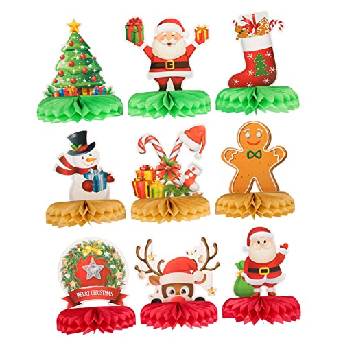DRESSOOS Weihnacht Deko 9 Teiliges Weihnachts Honigwaben Mittelstück Festliche Tischdekoration Für Weihnachten Xmas Party Dekorationen Stilvolle Weihnachts Hausschmuck Accessoires DRESSOOS Weihnacht Deko 9 Teiliges Weihnachts Honigwaben Mittelstück Festliche Tischdekoration Für Weihnachten Xmas Party Dekorationen Stilvolle Weihnachts Hausschmuck Accessoires von DRESSOOS