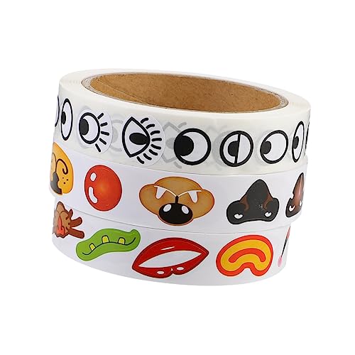 DRESSOOS Augenaufkleber Für Jungen Und Mädchen 3 Rollen Augen-nasen-Mund-Aufkleber Sticker-bastelset Für Kinder DRESSOOS Augenaufkleber Für Jungen Und Mädchen 3 Rollen Augen-nasen-Mund-Aufkleber Sticker-bastelset Für Kinder von DRESSOOS