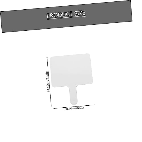 DRESSOOS Handliches Teiliges Dry Erase Antwortpaddel Doppelseitiges Beschreibbares Whiteboard für Klassenzimmer Spiele und Wettbewerbe Wiederverwendbar mit Stift Leicht Abwischbar von DRESSOOS