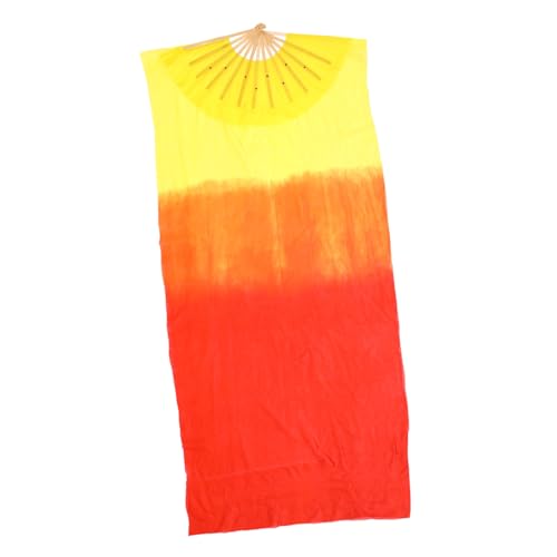 DRESSOOS Langer Seiden-bauchtanzfächer mit Farbverlauf Faltbarer Chinesischer Tanzfächer aus Echter Seide Leicht und Handgefertigt für Bühnenauftritte Gruppentanz und Traditionelle DRESSOOS Langer Seiden-bauchtanzfächer mit Farbverlauf Faltbarer Chinesischer Tanzfächer aus Echter Seide Leicht und Handgefertigt für Bühnenauftritte Gruppentanz und Traditionelle von DRESSOOS