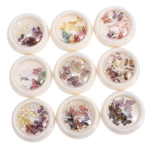 DRESSOOS Nail Art Dekoration Schmetterlinge Maniküre Schmuck Boxen DIY Zubehör für Nageldesign und Langlebig für Verschiedene Anlässe und Bastelprojekte DRESSOOS Nail Art Dekoration Schmetterlinge Maniküre Schmuck Boxen DIY Zubehör für Nageldesign und Langlebig für Verschiedene Anlässe und Bastelprojekte von DRESSOOS