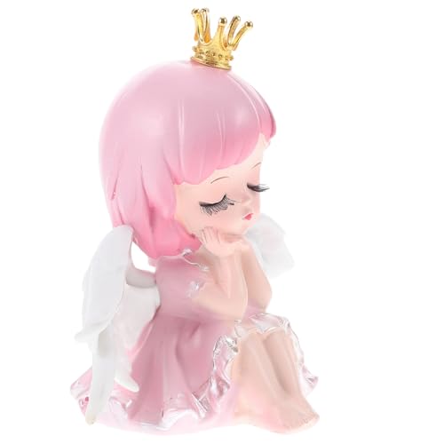 DRESSOOS Niedliche Engelsmädchen Tortendeko Cake Topper Ballett Mädchen Figur Für Geburtstag Hochzeit Shower Kuchen Dekoration Zubehör von DRESSOOS