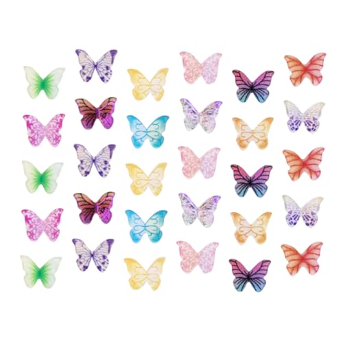 DRESSOOS Schmetterlingsdekorationen Für 30 Stück Mini-Schmetterlinge Charms Acrylmaterial DRESSOOS Schmetterlingsdekorationen Für 30 Stück Mini-Schmetterlinge Charms Acrylmaterial von DRESSOOS