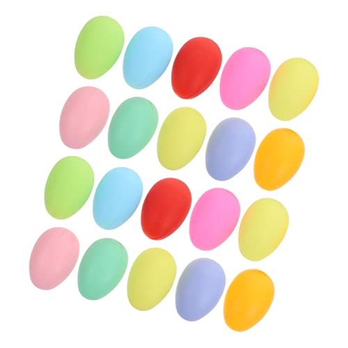DRESSOOS Spielzeug Für Kinder 50 Stück nachgeahmte Eier Minikorb Schaumeier für die Osterparty Kinderspielzeug Modelle Eier hängende Anhänger eier selber färben Füllung schmücken Geschenk von DRESSOOS