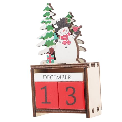 DRESSOOS Weihnachtlicher Holz Countdown Kalender Schneemann Desktop Ornament Tischdeko Adventszählung Verstellbar Langlebig für Wohnzimmer DRESSOOS Weihnachtlicher Holz Countdown Kalender Schneemann Desktop Ornament Tischdeko Adventszählung Verstellbar Langlebig für Wohnzimmer von DRESSOOS