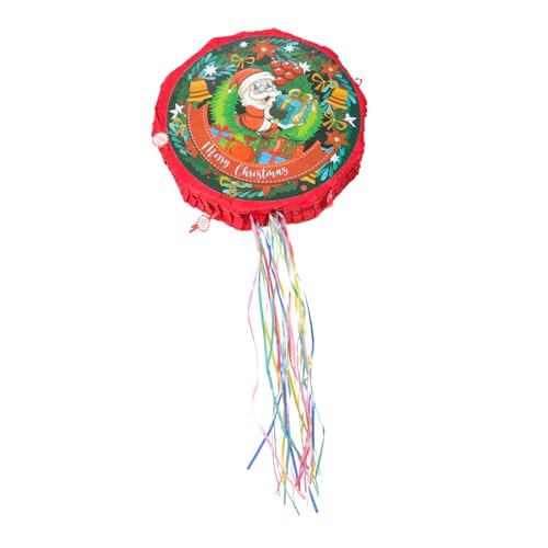 DRESSOOS Weihnachts Piñata, Dreidimensionale Falt Piñata Mit Süßigkeitenfüllung Für Kinder Und Erwachsene, Party Feiertagsdekoration (Weihnachtsmann Piñata), Weihnachtsmann Dekoration, von DRESSOOS