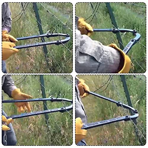 DRFGHK Texas Zaun-Reparaturwerkzeug, Eisen-Gartenbefestigungswerkzeug, professionell, starke Korrosionsbeständigkeit, rostfrei, Stacheldrahtspanner für Zaun, Tiefgrün, Einheitsgröße von DRFGHK