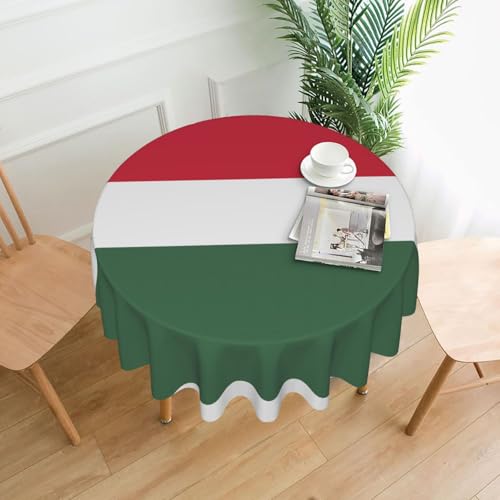 DRGFCXE Runde Tischdecke mit Flagge von Ungarn, 152,4 cm, waschbar, Picknick-Tischdecke, Hochzeit, Party, Tischdecke, wasserdicht, abwischbar DRGFCXE Runde Tischdecke mit Flagge von Ungarn, 152,4 cm, waschbar, Picknick-Tischdecke, Hochzeit, Party, Tischdecke, wasserdicht, abwischbar von DRGFCXE