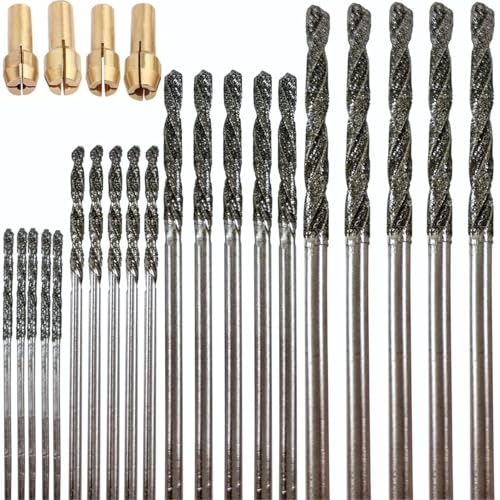 Diamantbohrer-Set 1 mm 1,5 mm 2 mm 2,5 mm, 20 Stück, 4 Größen, Drehspitze, Schmuck, Strand, Meer, Glas, Muscheln, Edelsteine, Lapidarium, Ornament, Armband, Halskette, Kunsthandwerksdesign Diamantbohrer-Set 1 mm 1,5 mm 2 mm 2,5 mm, 20 Stück, 4 Größen, Drehspitze, Schmuck, Strand, Meer, Glas, Muscheln, Edelsteine, Lapidarium, Ornament, Armband, Halskette, Kunsthandwerksdesign von DRILAX