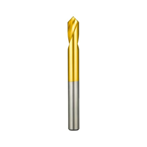 Positionierungsbohrer 90° Metrischer Titanbeschichteter Bohrer Hochpräziser Zentrierbohrer Geeignet für Metall/Holz/Kunststoff CNC-Bearbeitung DRINYOUNG (90 Grad, 4x50L TIN) von DRINYOUNG
