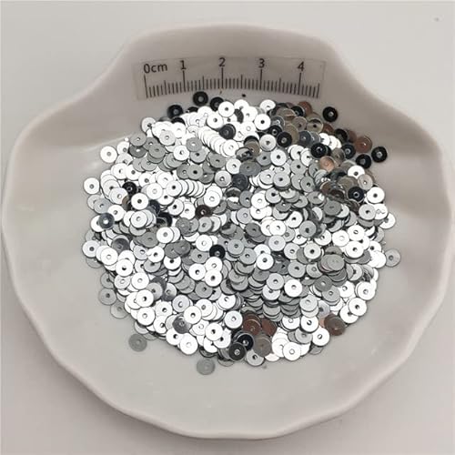10 g Silberbasis, 3 mm, 4 mm, 5 mm, 6 mm, 8 mm, flache, runde Pailletten, Glitzer-Pailletten für Kleidung, Schuhe, handgefertigtes Accessoire, Silber, 8 mm, 150 g 10 g Silberbasis, 3 mm, 4 mm, 5 mm, 6 mm, 8 mm, flache, runde Pailletten, Glitzer-Pailletten für Kleidung, Schuhe, handgefertigtes Accessoire, Silber, 8 mm, 150 g von DRJUSS