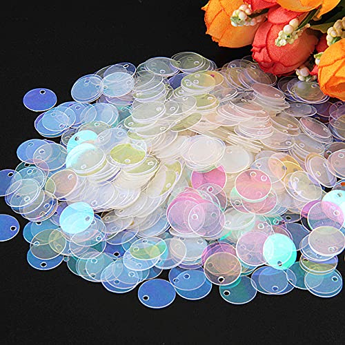 Paillette Pailletten 10mm 15mm 20mm 25mm Große flache runde Kante Loch Lose Pailletten für Carfs Kindertanz DIY Dekoration Pailletten 10g-AB transparent,15mm 10g Paillette Pailletten 10mm 15mm 20mm 25mm Große flache runde Kante Loch Lose Pailletten für Carfs Kindertanz DIY Dekoration Pailletten 10g-AB transparent,15mm 10g von DRJUSS
